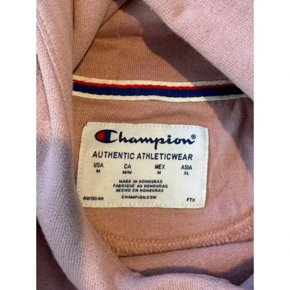 Champion Hoodie/Sweatshirt, Pink, Size Medium - Picture 2 of 7